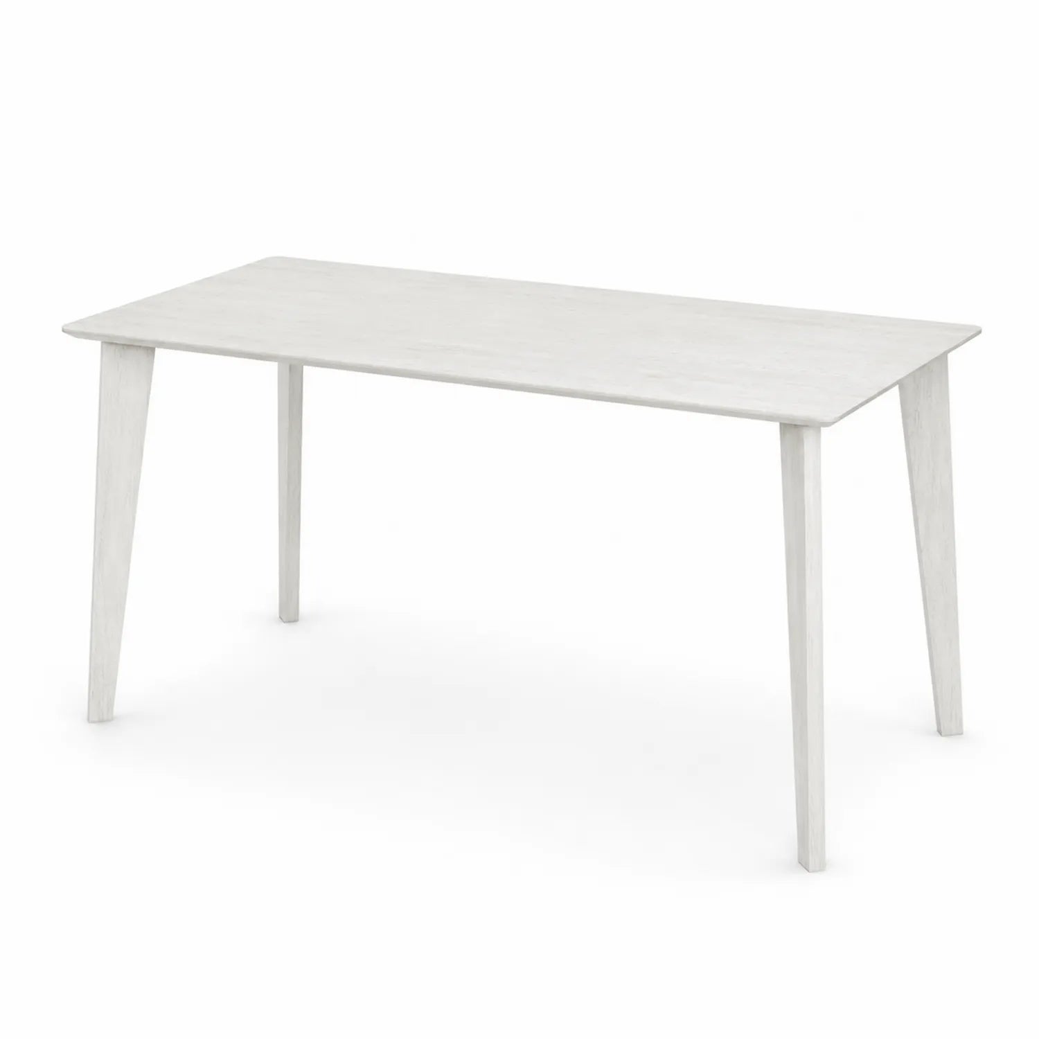 Tavolo da pranzo rettangolare in legno di pino Bianco 150x85x75 cm