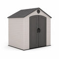 Capannone in Resina Grigio e Beige con Doppie Porte