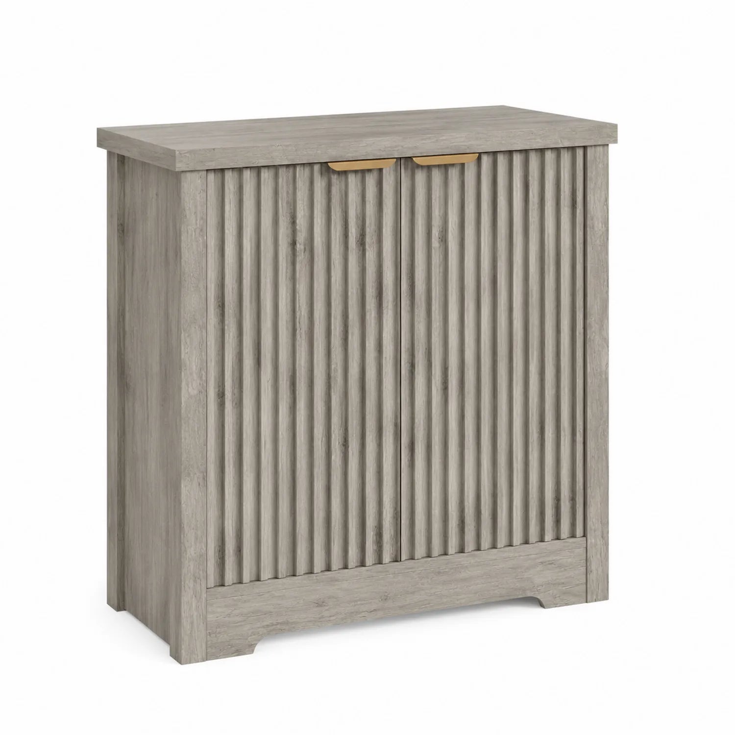 Credenza in Legno con 2 Ante Grigio