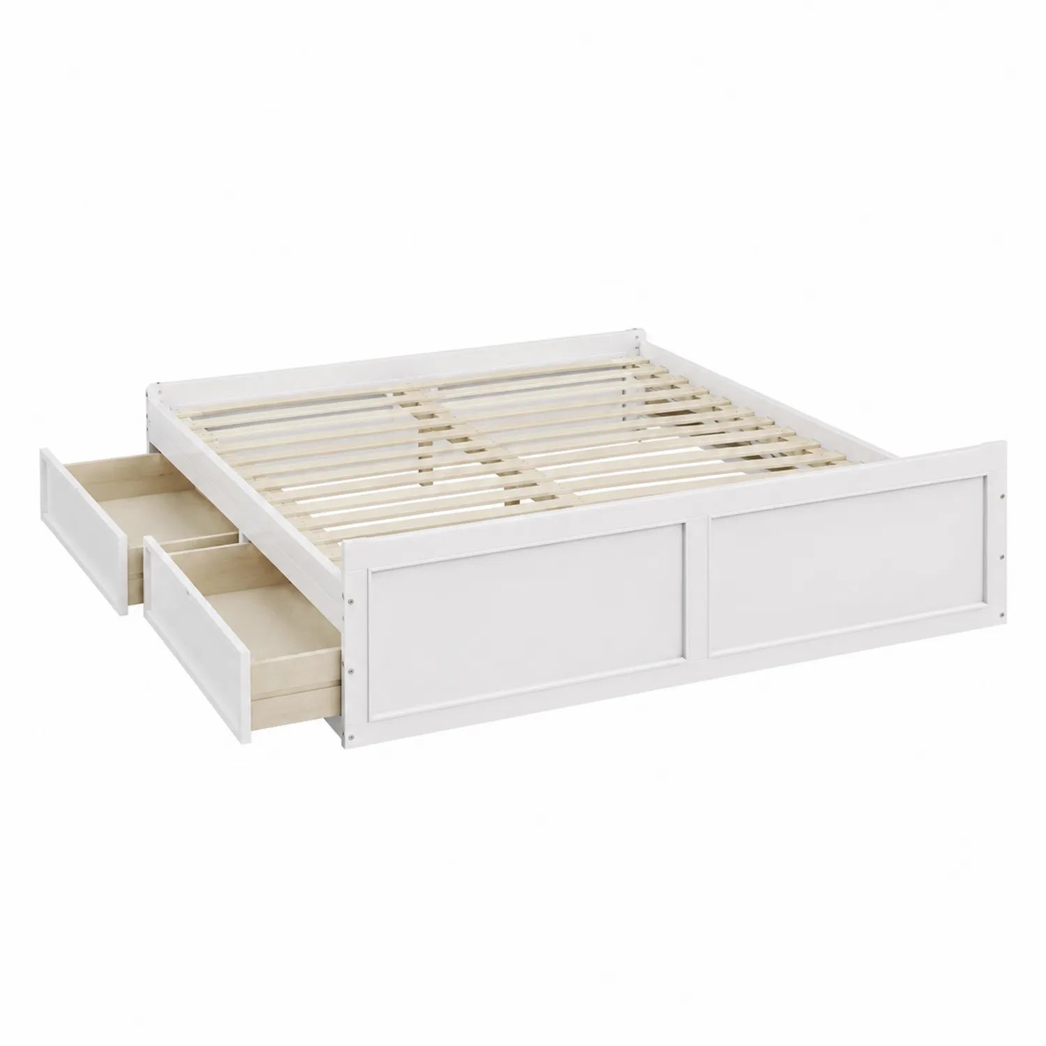 Letto in legno di pino con cassetti 160x200 cm