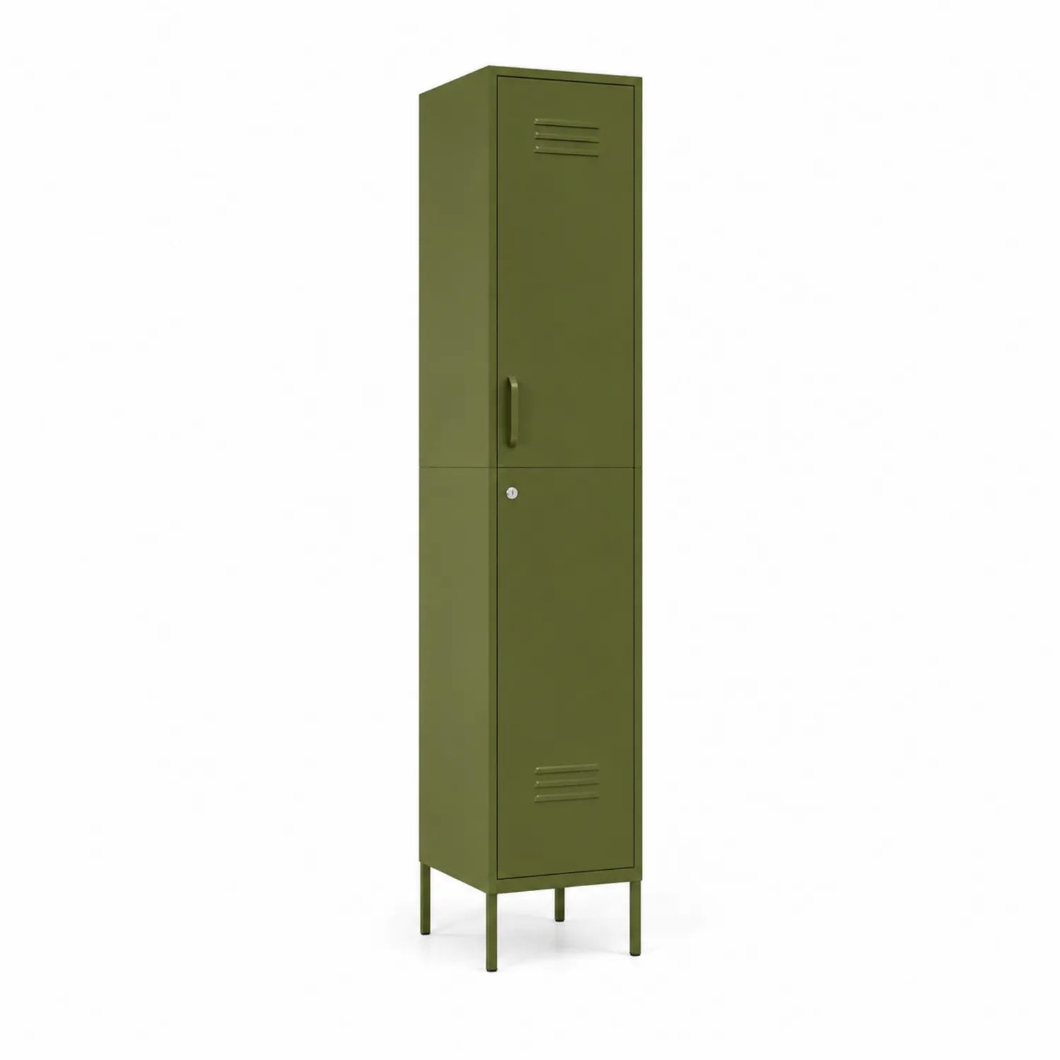 Armadio in metallo verde H150xL40xP30