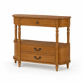 Consolle da ingresso in Rovere Marrone con Cassetti 100x40x80cm