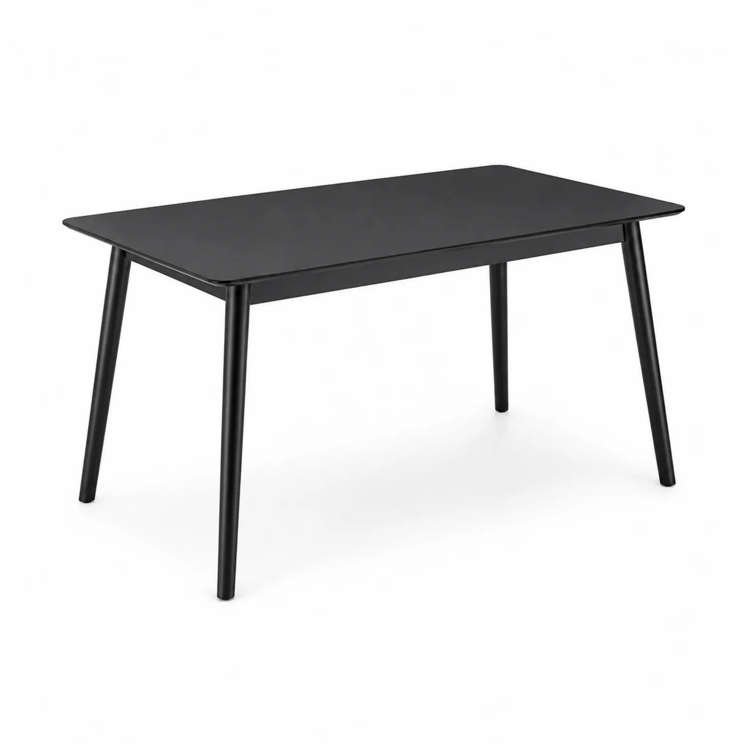 Tavolo rettangolare in metallo nero 150x75x75 cm